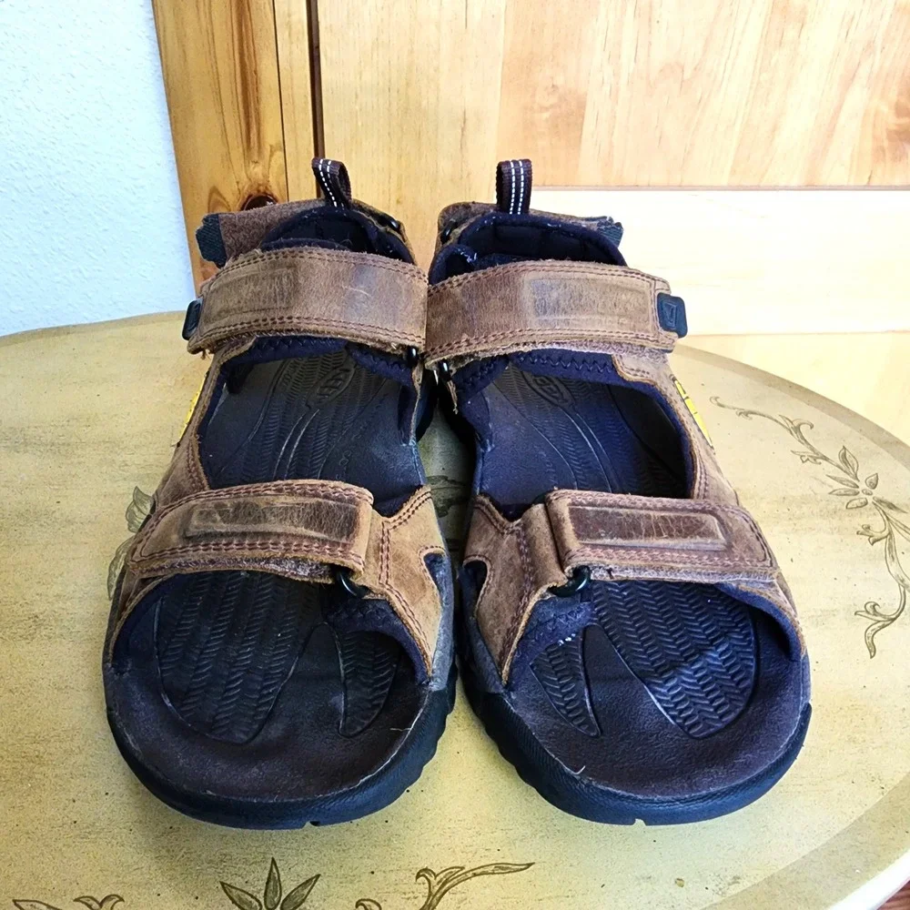 Keen Targhee III Sz 8 Brown Leather Waterproof‎ Hiking Sandals 1022423 Camping